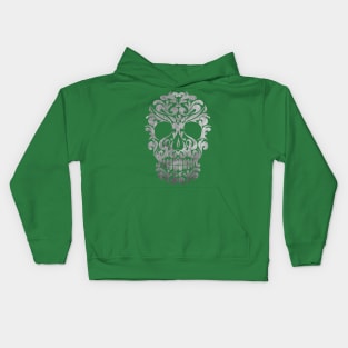 Grey Skull Kids Hoodie